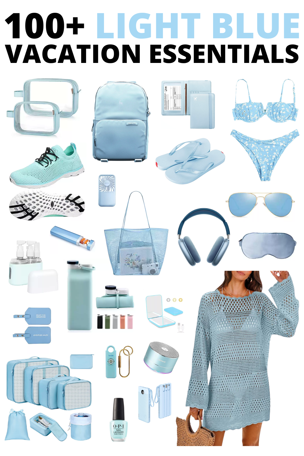 100+ Light Blue Vacation Essentials for a Breezy Vacation