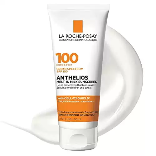 La Roche-Posay Anthelios Melt-in Milk Body & Face Sunscreen SPF 100, 3oz
