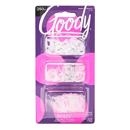 GOODY Ouchless Womens Polyband Elastic Hair Tie - 250ct