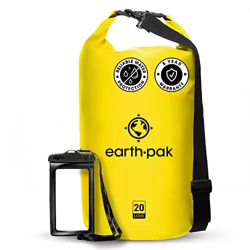 Earth Pak Waterproof Dry Bag w/ Waterproof Phone Case