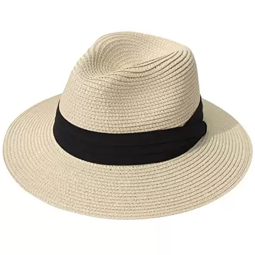 Womens Panama Roll Up Hat UPF50+