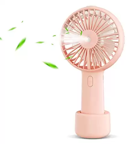 Portable Handheld Misting Fan With Water Tank