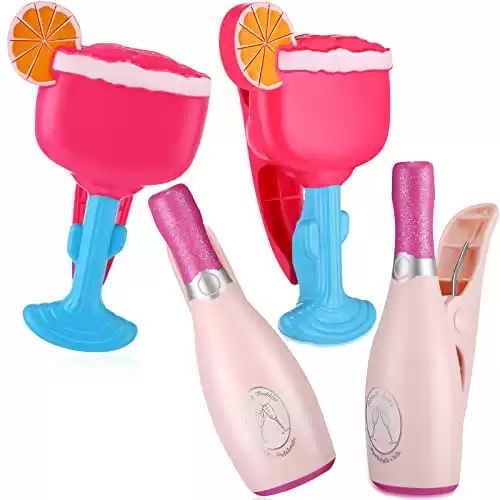 Beach Towel Clips, Champagne and Margarita