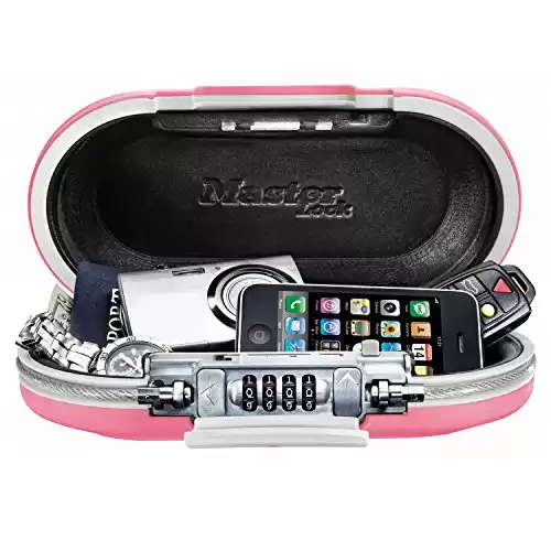 Master Lock Personal Safe, Set Your Own Combination, Pink