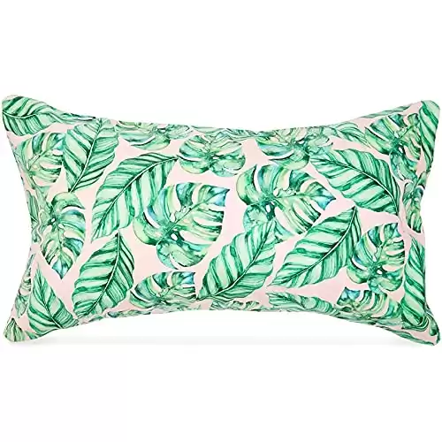 Inflatable Beach Pillow, Tropical Leaves