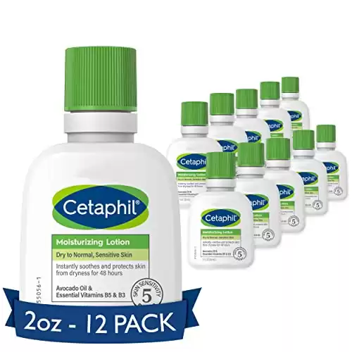 Cetaphil Hydrating Moisturizer, Fragrance Free, Hypoallergenic, Non-Comedogenic - 2oz Pack of 12