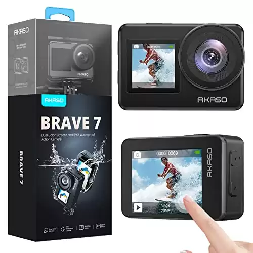 AKASO Brave 7 WiFi Waterproof Action Camera with Touch Screen