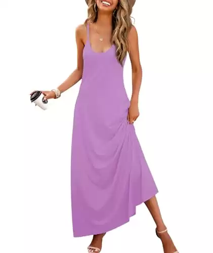 Sleeveless Long Maxi Dress with Pockets