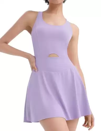 Athletic Dress with Cutout and Pockets