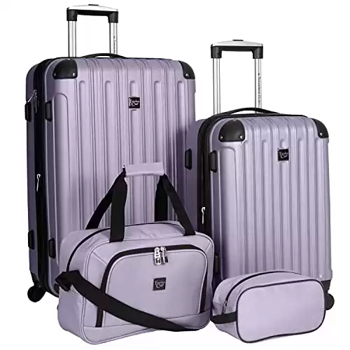 Travelers Club Midtown Hardside Luggage Travel 4-Piece Set