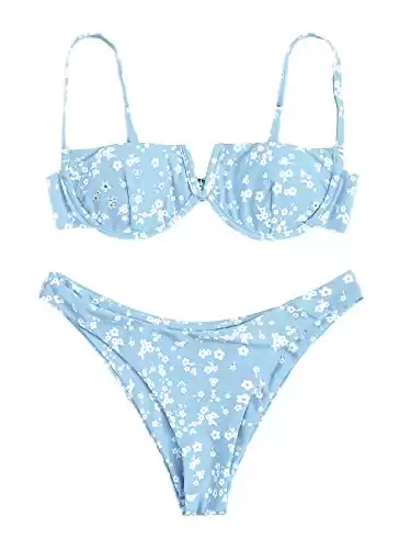 Floral Underwire Bikini Set