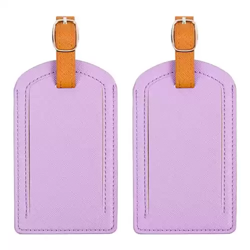 Premium Colored Luggage Tags for Luggage (Pack of 2)