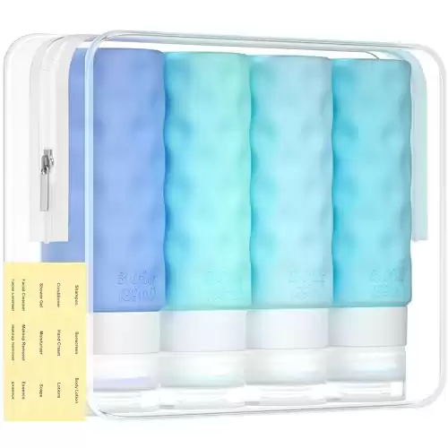 4 Pack Travel Bottles for Toiletries