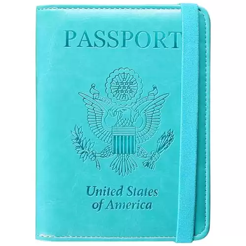 Passport and Vaccine Card Holder Combo RFID Blocking