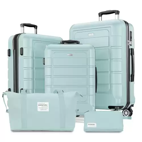 5pc Luggage Set Mint