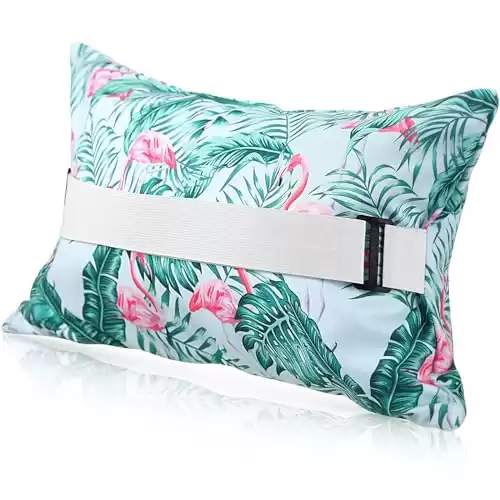 Tropical Inflatable Beach Pillow with Removable Cover